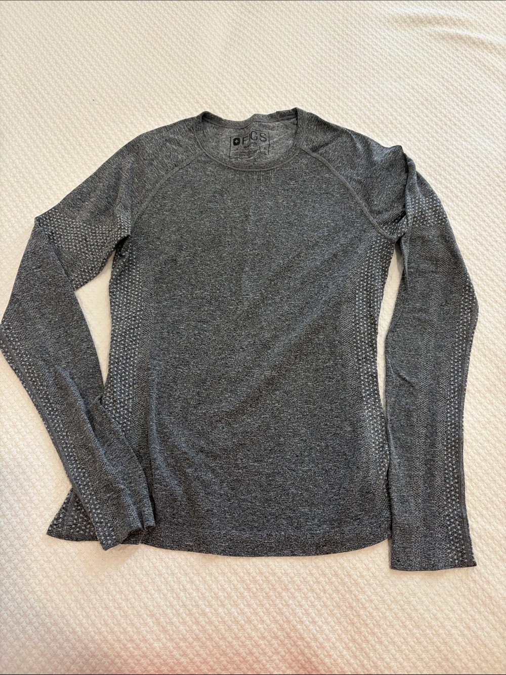 Figs Seamless Long Sleeve Crewneck under scrub top